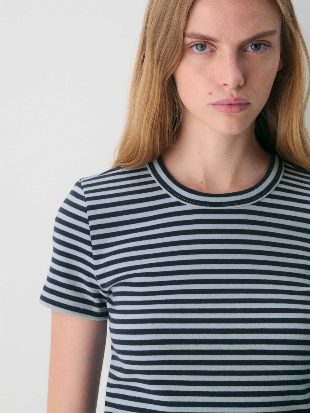 Aritzia - Little Ripple T-Shirt - Mini Stripe Crew
